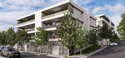 Perspectives du programme neuf Les Jardins de la Charentonne 