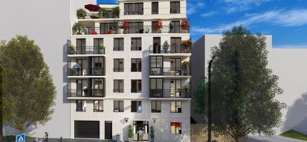 Perspective du programme neuf LES JARDINS DE PARIS 