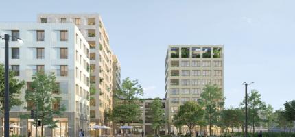 Perspectives du programme neuf Le Jardin d'Amsterdam 