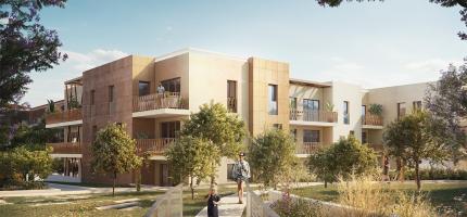 Perspective du programme neuf La Roseraie d'Antipolis 