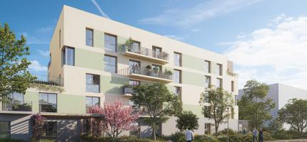 Perspectives du programme neuf My Work Orléans Clos du Hameau 