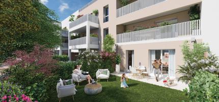 Perspective du programme neuf Les Terrasses de l’Hautil 