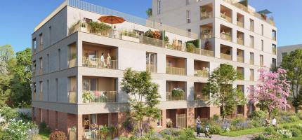 Perspective du programme neuf les Jardins de Bellevue 
