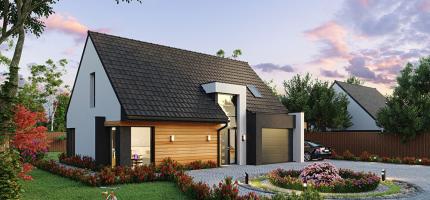 Perspectives du programme neuf Terrain et modèle de maison PC154 - beau terrain constructible d’environ 800 m² - Fontaine Bellenger 