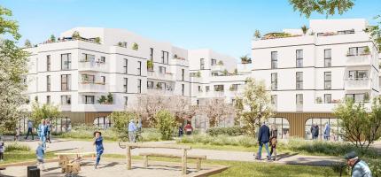 Perspectives du programme neuf LE DOMAINE DU PARC MANSART - BAT C 