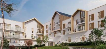 Perspective du programme neuf LE HAMEAU DE LUVERA - LES BLEUETS - BAT A 