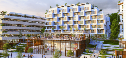 Perspectives du programme neuf Le Quai des Arts 