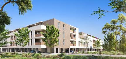 Perspective du programme neuf LES RIVES DU JONQUET 