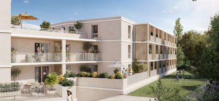 Perspective du programme neuf LES TERRASSES DE LA BAIE 