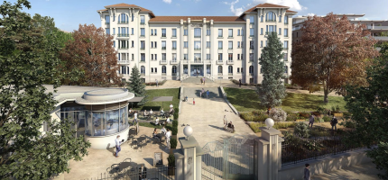 Perspective du programme neuf Polyclinique de l'Hôtel Dieu 