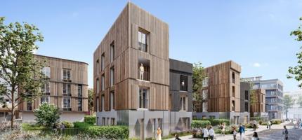 Perspective du programme neuf ILE EN SEINE - PB10 - LA RIA - lots BRS 