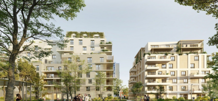 Perspective du programme neuf Botanic – Quartier Blossom Park 
