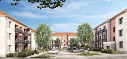 Perspective du programme neuf CASERNE LARGEAU 