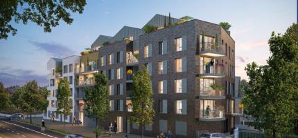 Perspectives du programme neuf Les Terrasses du Parc 