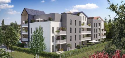 Perspective du programme neuf Les Jardins d'Honna Flow 