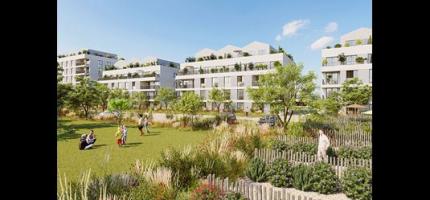 Perspectives du programme neuf Les Terrasses de l'Étang. 
