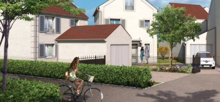 Perspectives du programme neuf Le Hameau de la Folie Bessin 