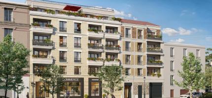 Perspective du programme neuf JARDINS DU LANDY 
